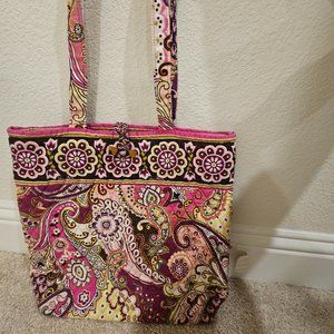 Vera Bradley Very Berry Paisley Grand Tote RETIRED Hard to find